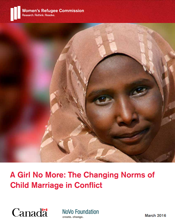 A girl no more: the changing norms of child marriage in conflict ...