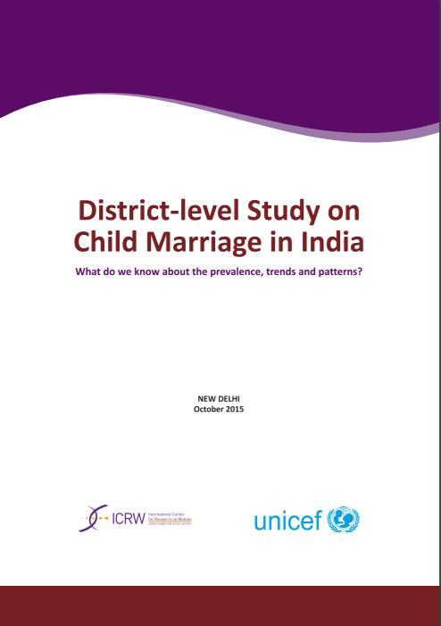 District-level study on child marriage in India: what do we know about ...